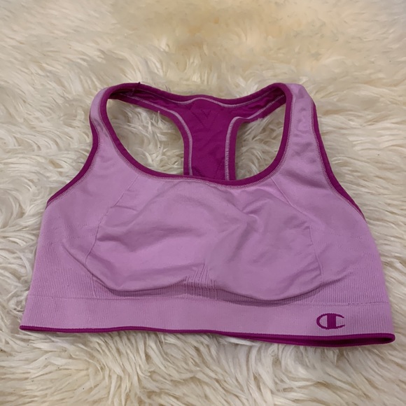 Champion 2 Pack Fitted Sports Bras in Purple & Turquoise Reversible size Medium - Picture 7 of 11